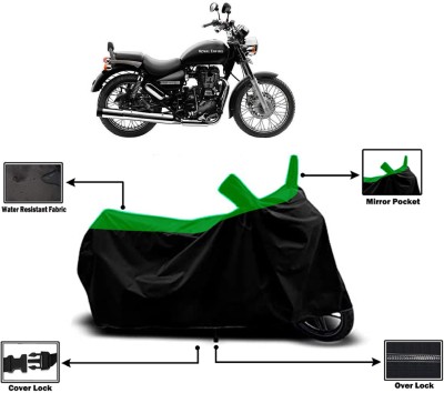 Amexride Two Wheeler Cover for Royal Enfield(Thunderbird 500, Green)