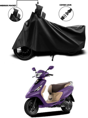 AASHTIK MART Two Wheeler Cover for TVS(Scooty Zest 110, Black)