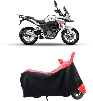 CRONEX Waterproof Two Wheeler Cover for Benelli(TRK 502, Black, Red)