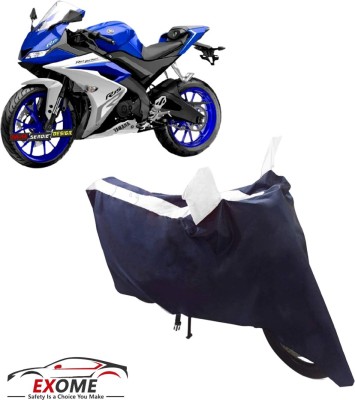 EXOME Two Wheeler Cover for Yamaha(YZF R15 V3.0, White)