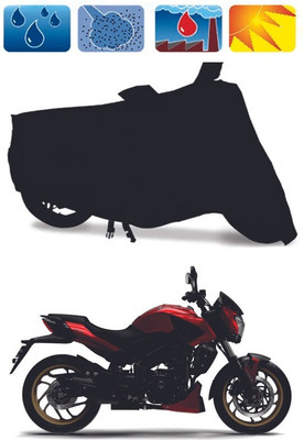 Mdstar Waterproof Two Wheeler Cover for Bajaj(Dominar 400 BS6, Black)