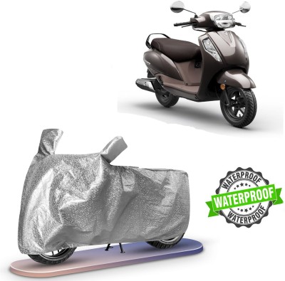 ROYAL AUTO MART Waterproof Two Wheeler Cover for Suzuki, Universal For Bike(Access 125, Silver)