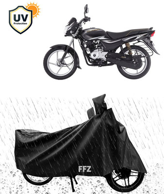 FFZ Waterproof Two Wheeler Cover for Bajaj(Platina 100 DTS-i, Black)