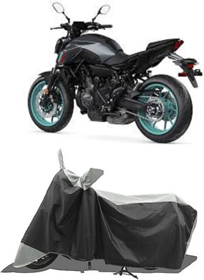 GROFATIK Two Wheeler Cover for Yamaha(MT 07, White)