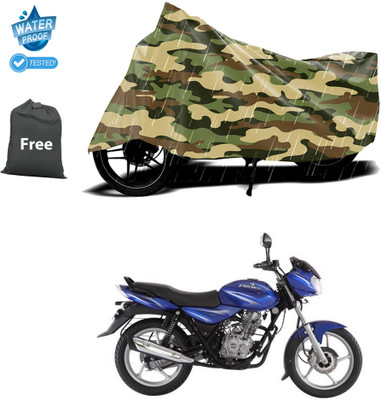CODOKI Waterproof Two Wheeler Cover for Bajaj(Discover 125 DTS-i, Yellow)