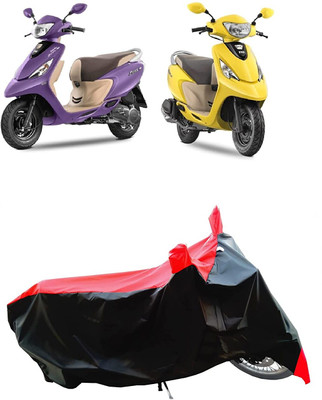KEDIT Two Wheeler Cover for TVS(Zest 110, Red)