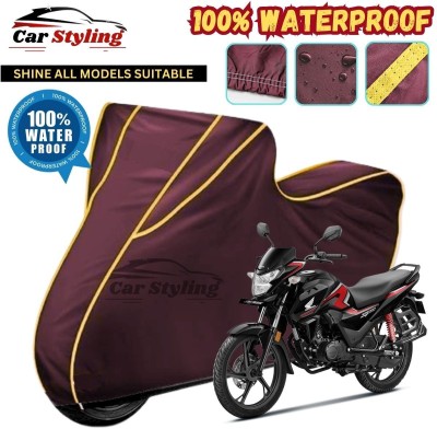 Car Styling Waterproof Two Wheeler Cover for Honda(SP 125, Maroon, Yellow)