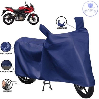 MADAFIYA Waterproof Two Wheeler Cover for Bajaj(Pulsar AS 150, Blue)