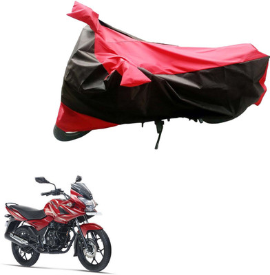 Mdstar Waterproof Two Wheeler Cover for Bajaj(Discover 150 f, Black, Blue)