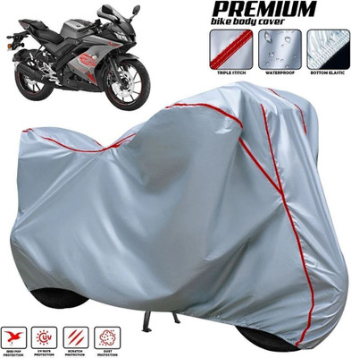 xodi Waterproof Two Wheeler Cover for Yamaha(R15 s, Silver, Red, Multicolor)
