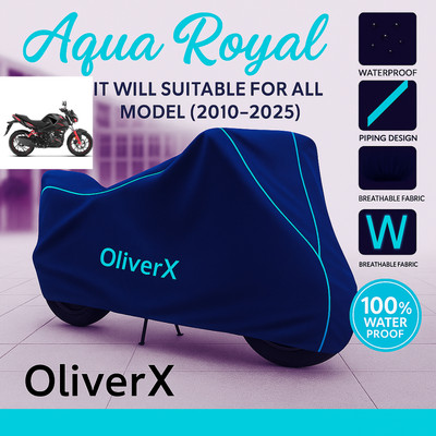 OliverX Waterproof Two Wheeler Cover for Hero(CBZ Extreme, Blue, Red)