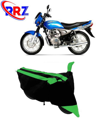 RRZ Waterproof Two Wheeler Cover for Bajaj(Wind 125, Black, Green)