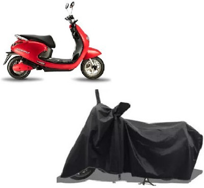 Tritika Waterproof Two Wheeler Cover for Evolet(Polo BS6, Black)