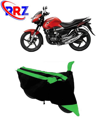 RRZ Waterproof Two Wheeler Cover for Suzuki(GS 150R, Black, Green)
