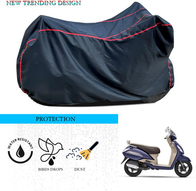 ANTHUB Waterproof Two Wheeler Cover for TVS(Jupiter classic, Black)