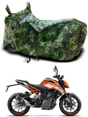 NMJ Waterproof Two Wheeler Cover for KTM(390 Adventure, Multicolor)