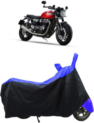 Coxtor Waterproof Two Wheeler Cover for Triumph(Speed Twin BS6, Blue)