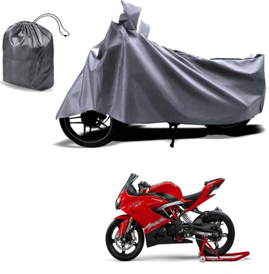 Autoinnovation Waterproof Two Wheeler Cover for TVS(Apache RR 310, Grey)
