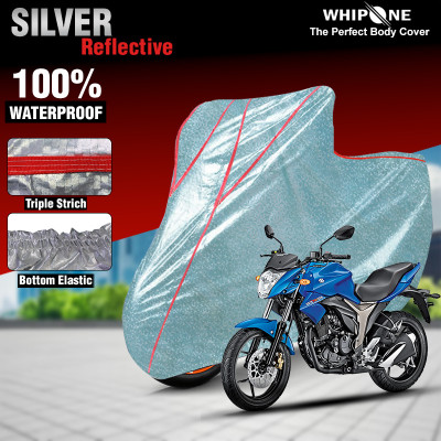 Whipone Waterproof Two Wheeler Cover for Suzuki(Gixxer, Silver)