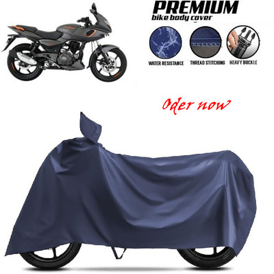 smwzxyu Waterproof Two Wheeler Cover for Bajaj(Pulsar 180F, Blue)