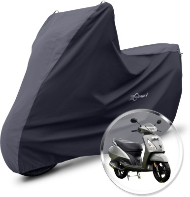 Neodrift Two Wheeler Cover for TVS(Jupiter, Grey, Black)