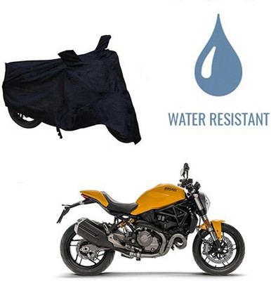 DeepShakshi AUTOMOTIVE Waterproof Two Wheeler Cover for Ducati(Monster 821, Black)
