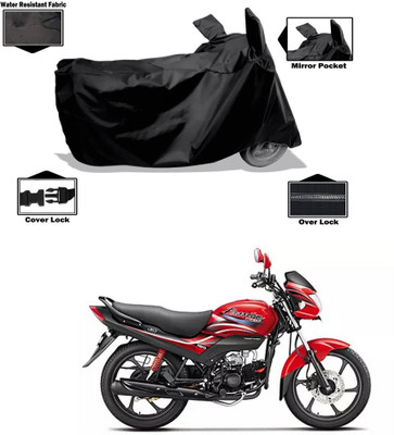 CODOKI Waterproof Two Wheeler Cover for Hero(Passion Plus, Black)