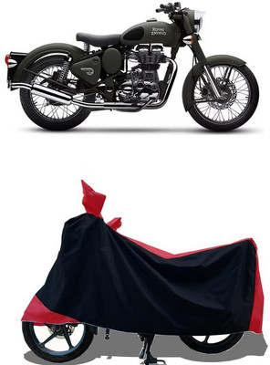 KEDIT Two Wheeler Cover for Royal Enfield(Bullet 350, Red)