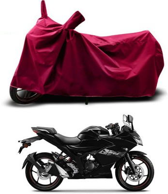 Genipap Waterproof Two Wheeler Cover for Suzuki(Gixxer SF, Maroon)