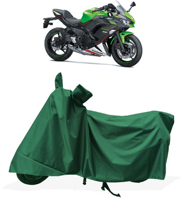 Tricway Two Wheeler Cover for Kawasaki(Ninja 650, Green)