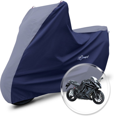 Neodrift Two Wheeler Cover for Kawasaki(Ninja 1000, Grey, Blue)