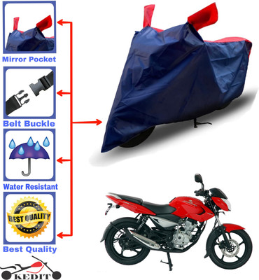 AASHTIK MART Two Wheeler Cover for Bajaj(Pulsar 135 LS DTS-i, Red, Blue)