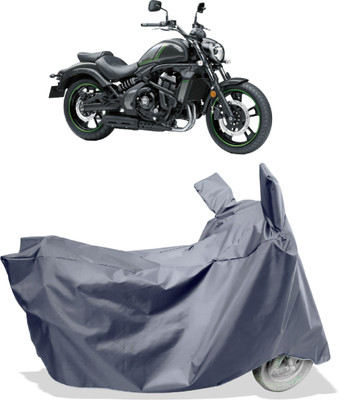 Amexride Two Wheeler Cover for Kawasaki(Vulcan S, Grey)