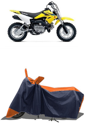 SUGASHRI Waterproof Two Wheeler Cover for Suzuki(DR-Z50, Orange, Blue)