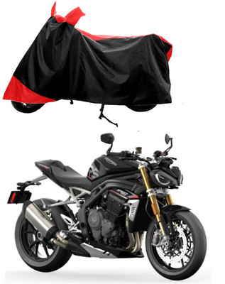 GROFATIK Two Wheeler Cover for Triumph(Speed Triple BS6, Red)