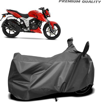 OSOMO Waterproof Two Wheeler Cover for TVS(Apache RTR 160 4V, Grey)