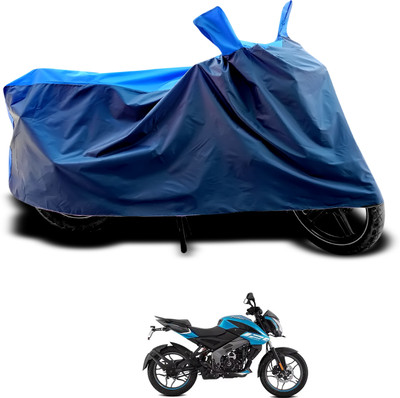 CODOKI Waterproof Two Wheeler Cover for Bajaj(Pulsar NS125, Black, Blue)