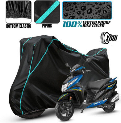 xodi Waterproof Two Wheeler Cover for Honda(Dio, Black, Blue, Multicolor)
