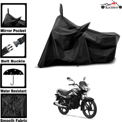 KEDIT Two Wheeler Cover for TVS(Sport, Black)