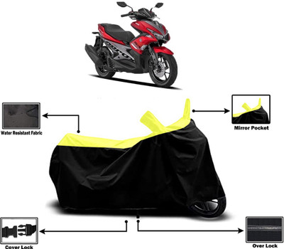 Amexride Two Wheeler Cover for Yamaha(Aerox 155 Maxi BS6, Yellow)