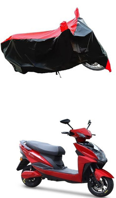 VESMEI Two Wheeler Cover for Techo Electra(Raptor BS6, Red)