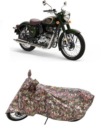 Coxtor Waterproof Two Wheeler Cover for Royal Enfield(Classic 350, Multicolor)
