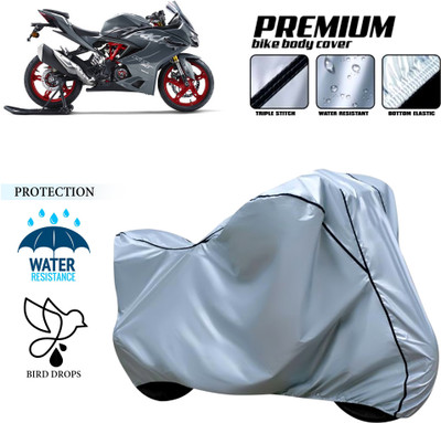 GOSHIV-car and bike accessories Waterproof Two Wheeler Cover for TVS(Apache RR 310, Silver)