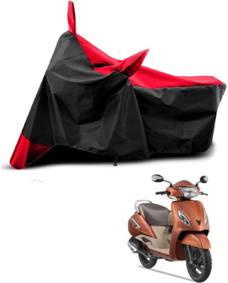 AASHTIK MART Two Wheeler Cover for TVS(Jupiter, Red, Black)