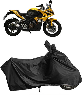 MMSSTAR Waterproof Two Wheeler Cover for Bajaj(Pulsar SS400, Black)
