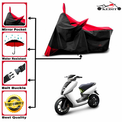 AASHTIK MART Two Wheeler Cover for Ather(450, Red, Black)