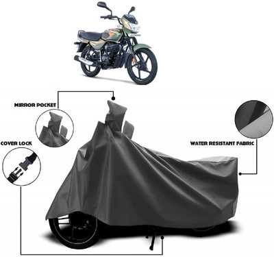 MMSSTAR Waterproof Two Wheeler Cover for Bajaj(CT100, Grey)