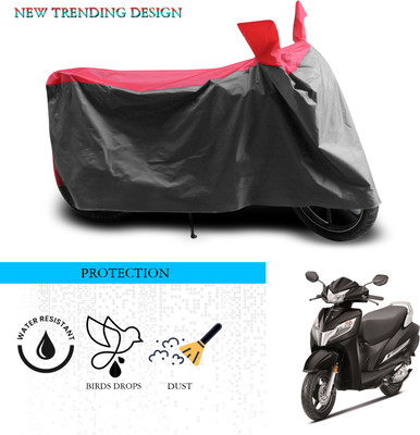 ANTHUB Waterproof Two Wheeler Cover for Honda(Activa, Grey, Red)