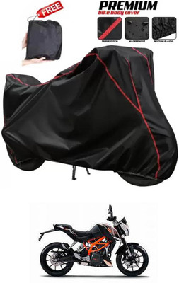DeepShakshi AUTOMOTIVE Two Wheeler Cover for KTM(Duke 390, Black)