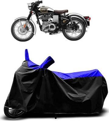 VESMEI Two Wheeler Cover for Royal Enfield(Classic Gunmetal BS6, Blue)